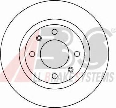 A.B.S. 16899 OE - Тормозной диск autospares.lv