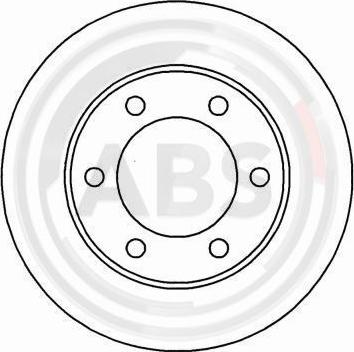 A.B.S. 16897 - Тормозной диск autospares.lv