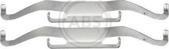 A.B.S. 1681Q - Комплектующие для колодок дискового тормоза autospares.lv