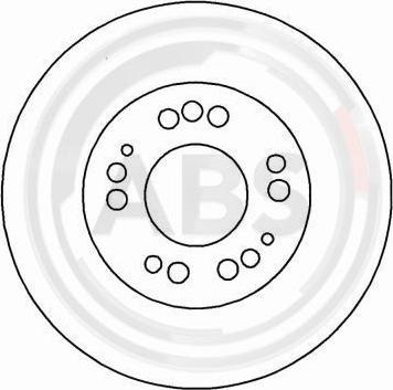 A.B.S. 16208 - Тормозной диск autospares.lv