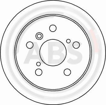 A.B.S. 16229 - Тормозной диск autospares.lv