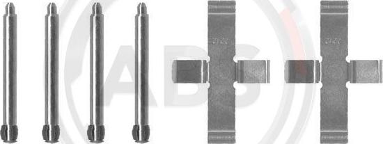 A.B.S. 1046Q - Комплектующие для колодок дискового тормоза autospares.lv