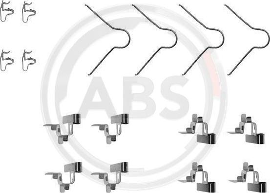 A.B.S. 1030Q - Комплектующие для колодок дискового тормоза autospares.lv