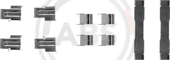 A.B.S. 1071Q - Комплектующие для колодок дискового тормоза autospares.lv