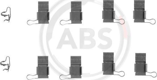 A.B.S. 1193Q - Комплектующие для колодок дискового тормоза autospares.lv