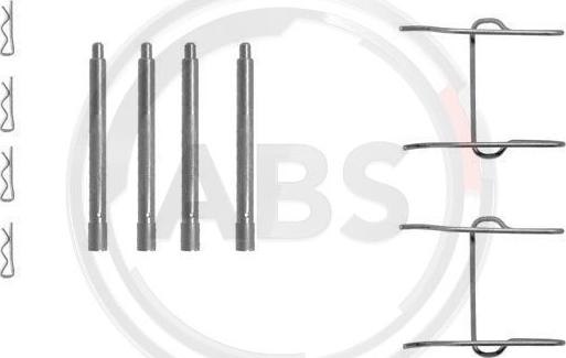 A.B.S. 1149Q - Комплектующие для колодок дискового тормоза autospares.lv