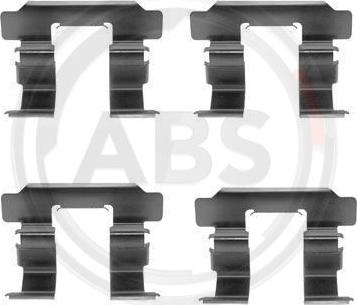 A.B.S. 1251Q - Комплектующие для колодок дискового тормоза autospares.lv