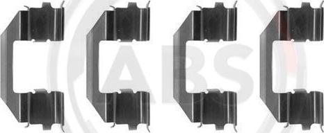 A.B.S. 1258Q - Комплектующие для колодок дискового тормоза autospares.lv