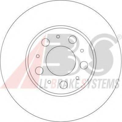 A.B.S. 17404 OE - Тормозной диск autospares.lv