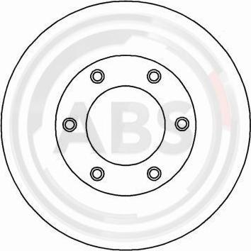 A.B.S. 17015 - Тормозной диск autospares.lv