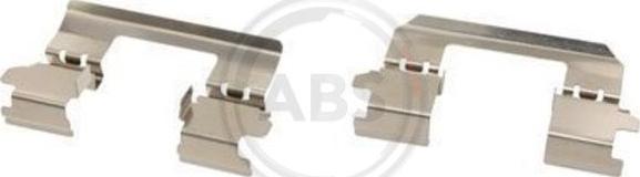 A.B.S. 1736Q - Комплектующие для колодок дискового тормоза autospares.lv