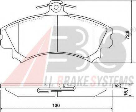 A.B.S. 36919 OE - Тормозные колодки, дисковые, комплект autospares.lv