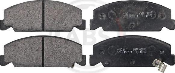 A.B.S. 36669 - Тормозные колодки, дисковые, комплект autospares.lv