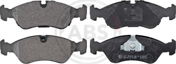 A.B.S. 36667 - Тормозные колодки, дисковые, комплект autospares.lv