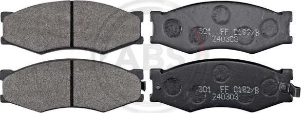 A.B.S. 36168/1 - Тормозные колодки, дисковые, комплект autospares.lv