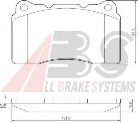 A.B.S. 37479 OE - Тормозные колодки, дисковые, комплект autospares.lv