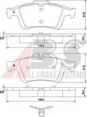 A.B.S. 37477 OE - Тормозные колодки, дисковые, комплект autospares.lv