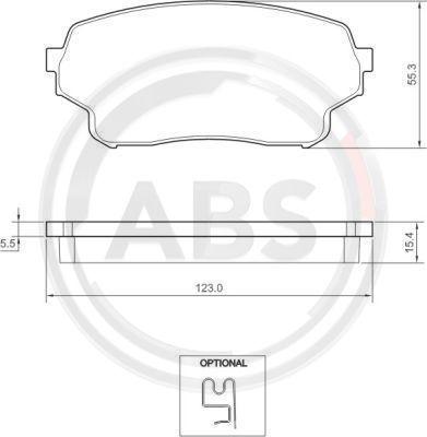 A.B.S. 37503 - Тормозные колодки, дисковые, комплект autospares.lv