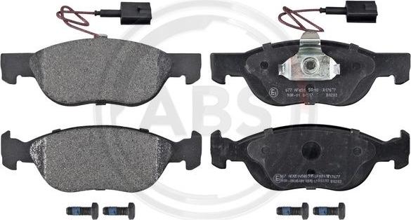 A.B.S. 37013 - Тормозные колодки, дисковые, комплект autospares.lv