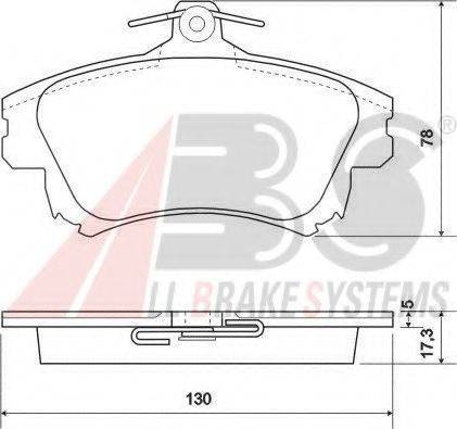 A.B.S. 37020 OE - Тормозные колодки, дисковые, комплект autospares.lv