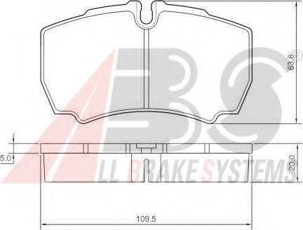 A.B.S. 37298 OE - Тормозные колодки, дисковые, комплект autospares.lv