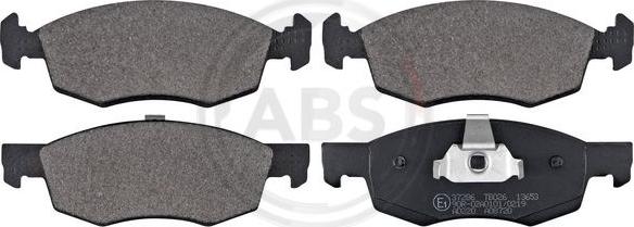A.B.S. 37286 - Тормозные колодки, дисковые, комплект autospares.lv