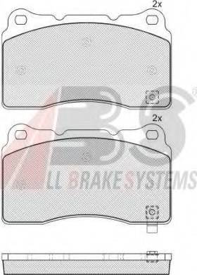 A.B.S. 37716 OE - Тормозные колодки, дисковые, комплект autospares.lv