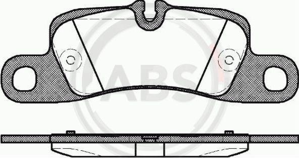 A.B.S. 37725 - Тормозные колодки, дисковые, комплект autospares.lv