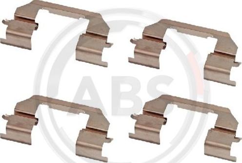 A.B.S. 2014Q - Комплектующие для колодок дискового тормоза autospares.lv