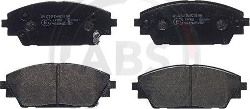 A.B.S. P49050 - Тормозные колодки, дисковые, комплект autospares.lv