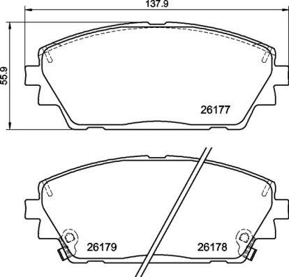 A.B.S. P 49 065 - Тормозные колодки, дисковые, комплект autospares.lv