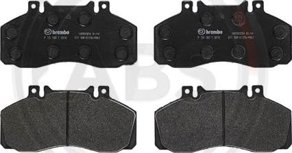 A.B.S. P50065 - Тормозные колодки, дисковые, комплект autospares.lv