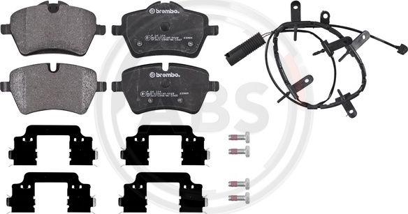 A.B.S. P06104 - Тормозные колодки, дисковые, комплект autospares.lv