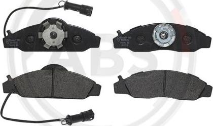 A.B.S. P15003 - Тормозные колодки, дисковые, комплект autospares.lv