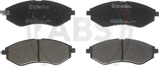 A.B.S. P10057 - Тормозные колодки, дисковые, комплект autospares.lv