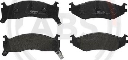 A.B.S. P11006 - Тормозные колодки, дисковые, комплект autospares.lv