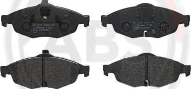 A.B.S. P11016 - Тормозные колодки, дисковые, комплект autospares.lv