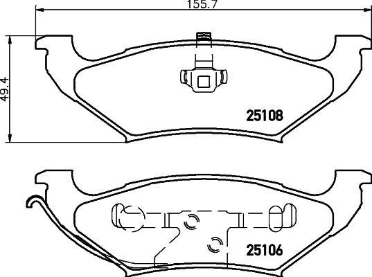 A.B.S. P11039 - Тормозные колодки, дисковые, комплект autospares.lv