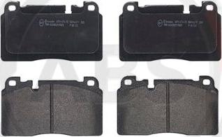 A.B.S. P85133 - Тормозные колодки, дисковые, комплект autospares.lv