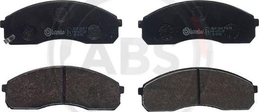 A.B.S. P30091 - Тормозные колодки, дисковые, комплект autospares.lv