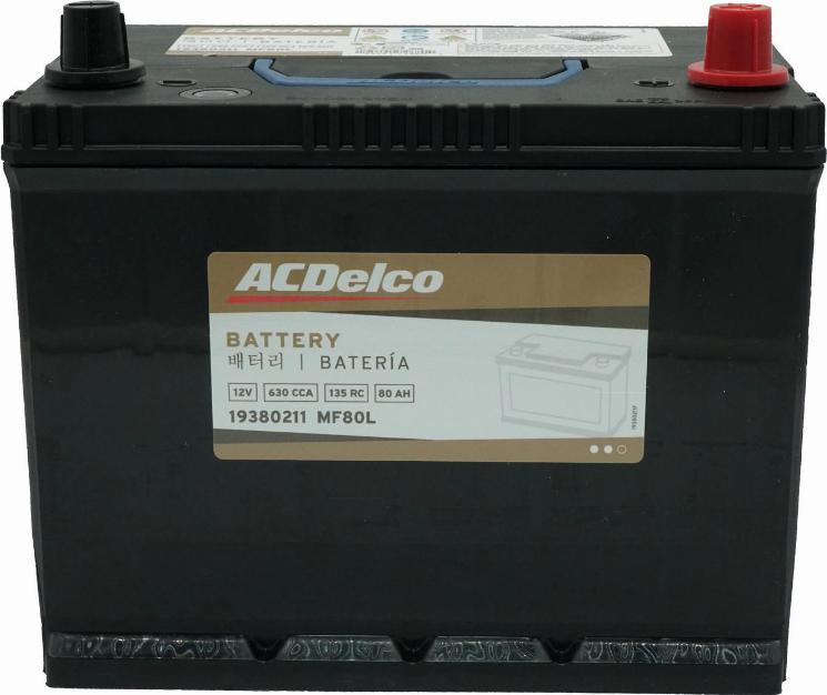 ACDelco 19380211 - Стартерная аккумуляторная батарея, АКБ autospares.lv