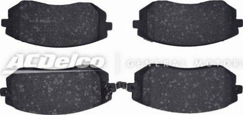 ACDelco 19374448 - Тормозные колодки, дисковые, комплект autospares.lv