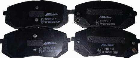 ACDelco 19374559 - Тормозные колодки, дисковые, комплект autospares.lv