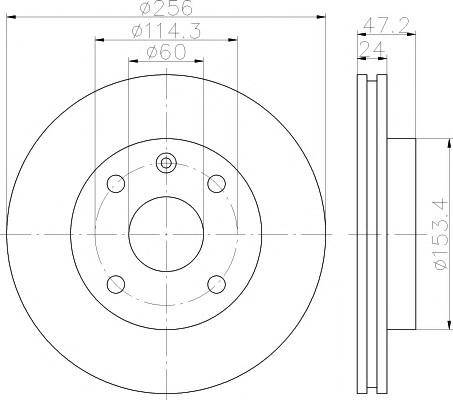 ACDelco 19372233 - Тормозной диск autospares.lv