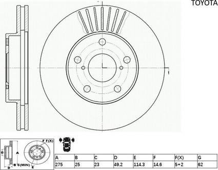 ACDelco ACDR692 - Тормозной диск autospares.lv