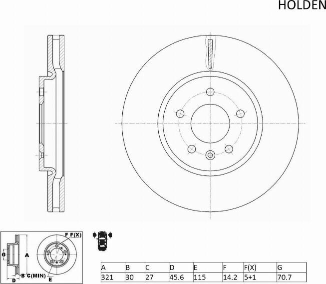 ACDelco ACDR2497 - Тормозной диск autospares.lv