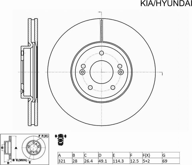 ACDelco ACDR2474 - Тормозной диск autospares.lv