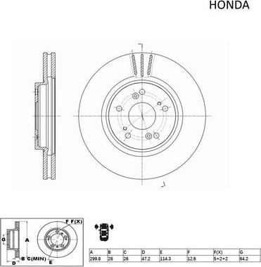 ACDelco ACDR2510 - Тормозной диск autospares.lv