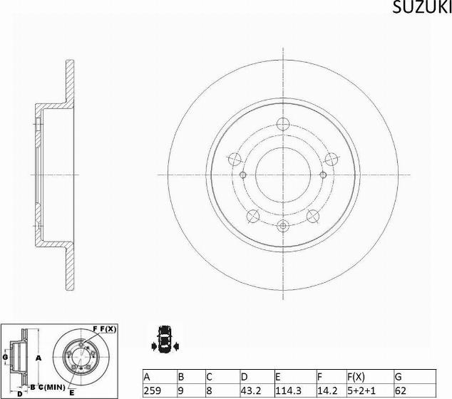 ACDelco ACDR2589 - Тормозной диск autospares.lv