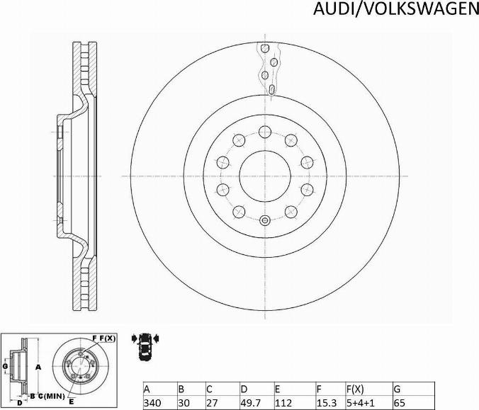 ACDelco ACDR2830 - Тормозной диск autospares.lv